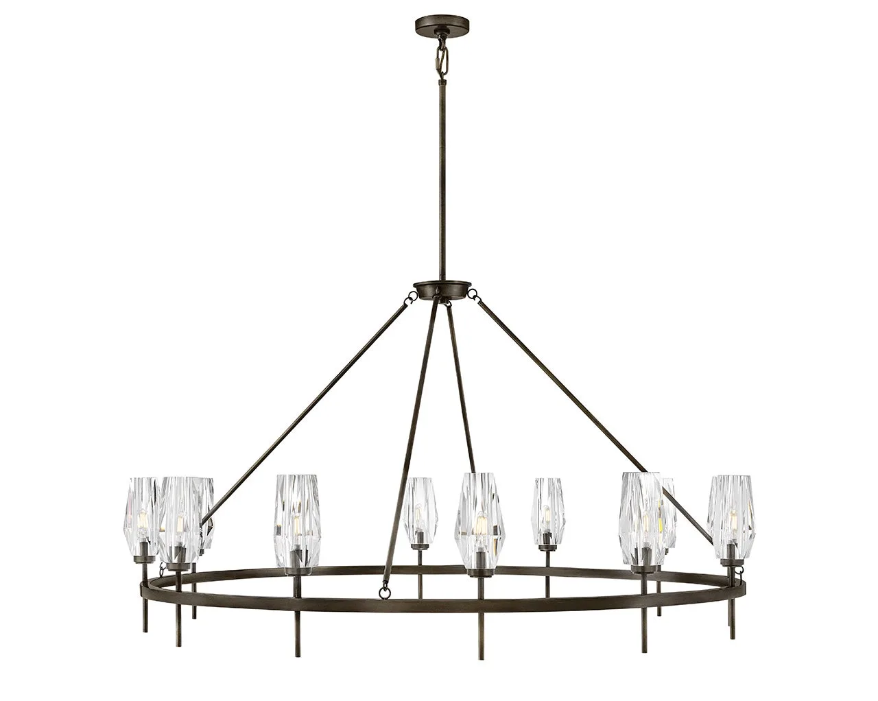 Ana LED Chandelier in Black Oxide