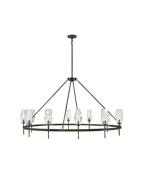 An embodiment of modern elegance, Ana’s faceted heavy-cut crystal gleams against a Black Oxide, Heritage Brass, or Polished Nickel finish. Like a piece of statement-making jewelry, Ana is the signature finishing touch in any setting. - alternate view