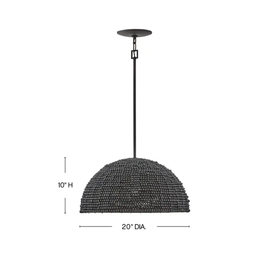 Dalia LED Pendant in Black - Image 2