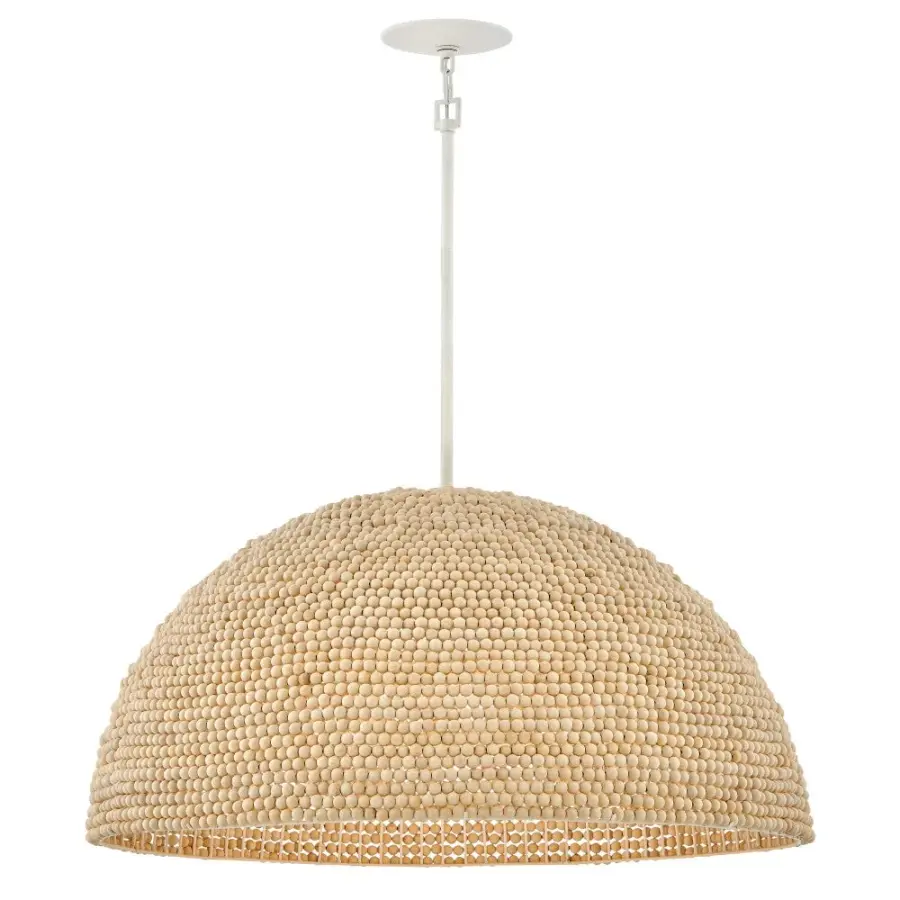 Dalia LED Chandelier in Textured Plaster - Image 1