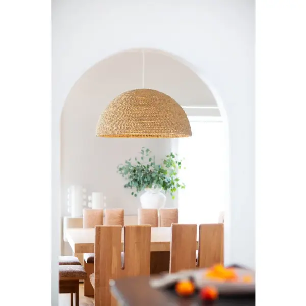 Dalia LED Chandelier in Textured Plaster - Image 11