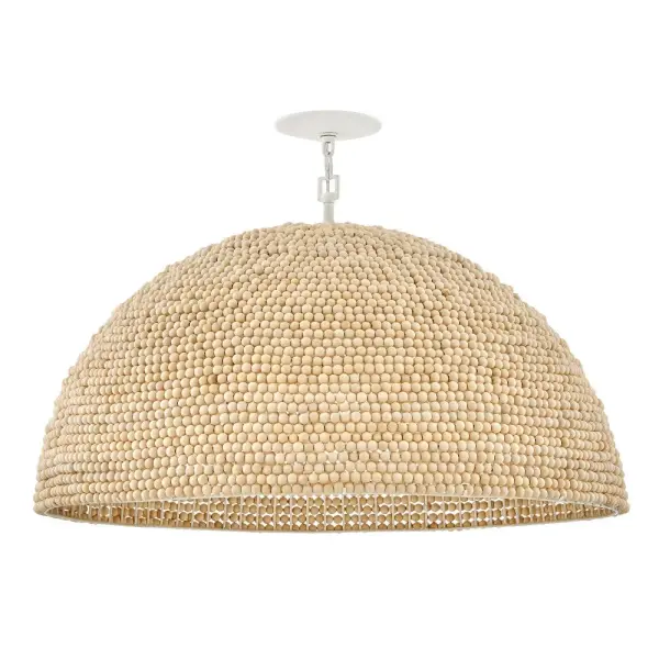 Dalia LED Chandelier in Textured Plaster - Image 4