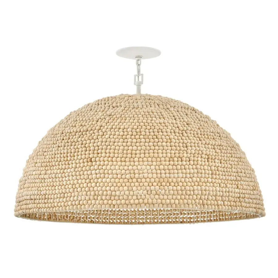 Dalia LED Chandelier in Textured Plaster - Image 4