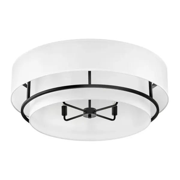 Graham LED Convertible Semi-Flush Mount in Black - Image 4
