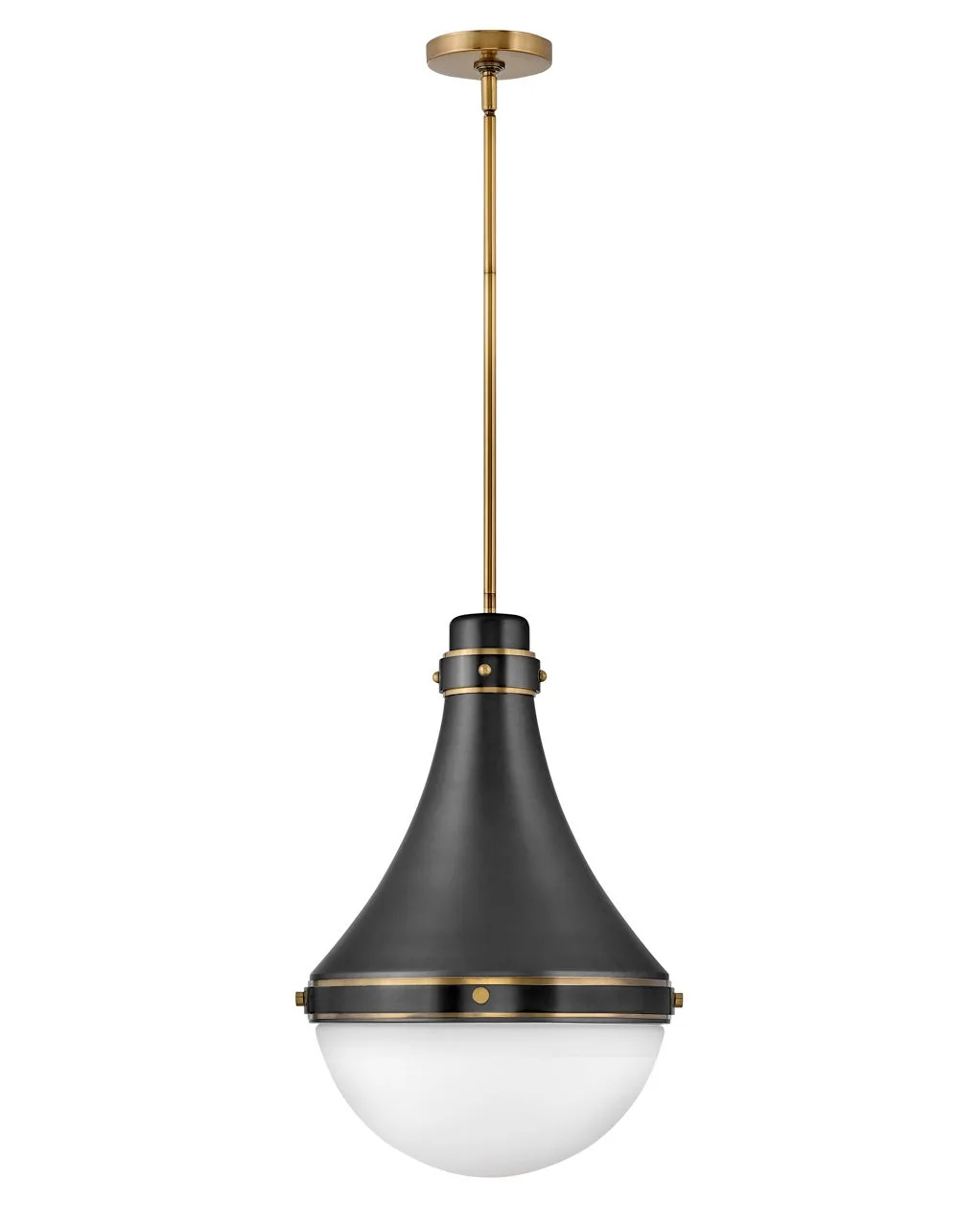 Oliver LED Pendant in Black