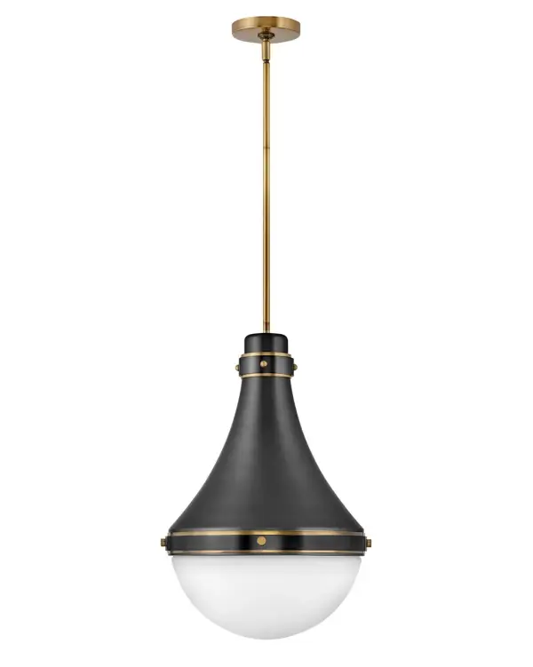 Oliver LED Pendant in Black - Image 1