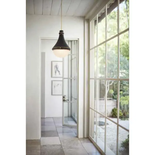 Oliver LED Pendant in Black - Image 4