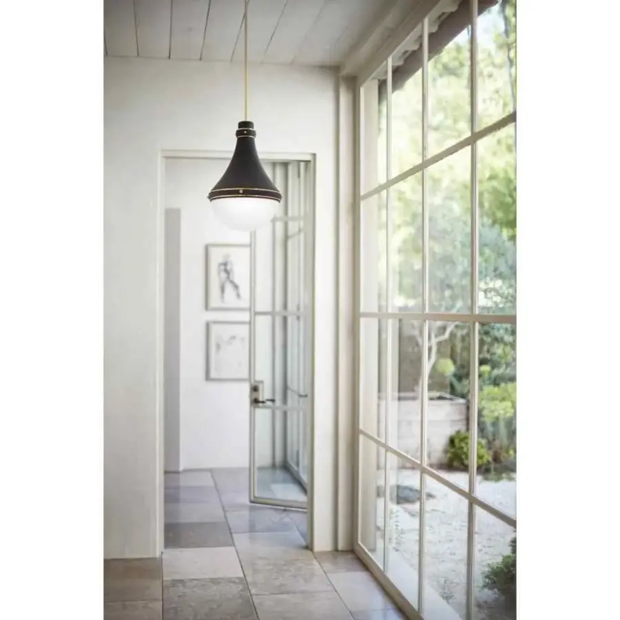 Oliver LED Pendant in Black - Image 5