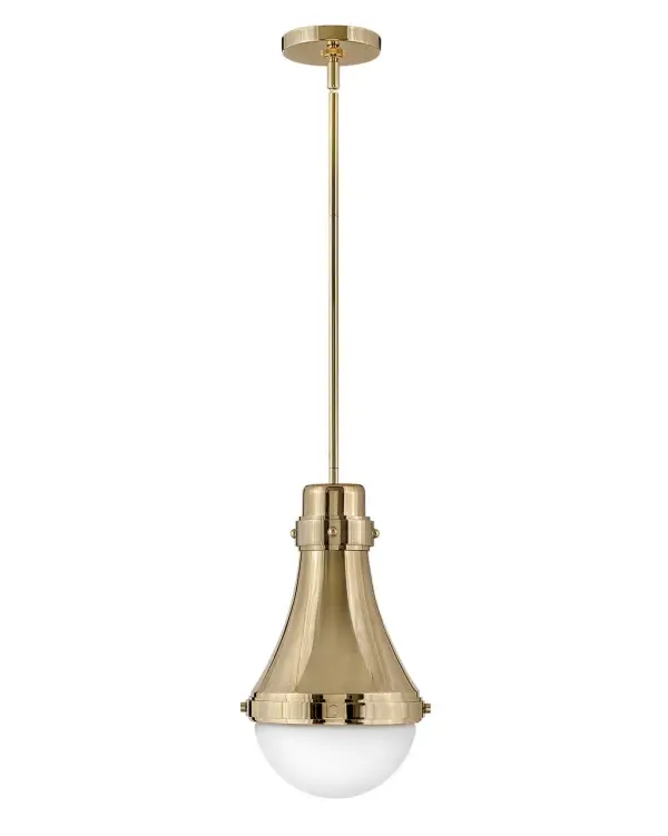 Oliver features an eye-catching sleek spun metal shade and etched opal glass shade beneath. Sleek metal bands and knobs add interest and reinforce its modern-meets-traditional style. Oliver is available in a robust lineup of finish combinations.
