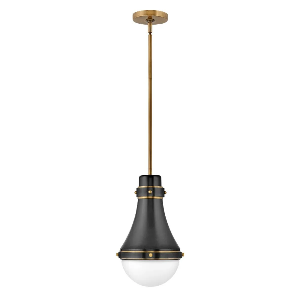 Oliver LED Pendant in Black