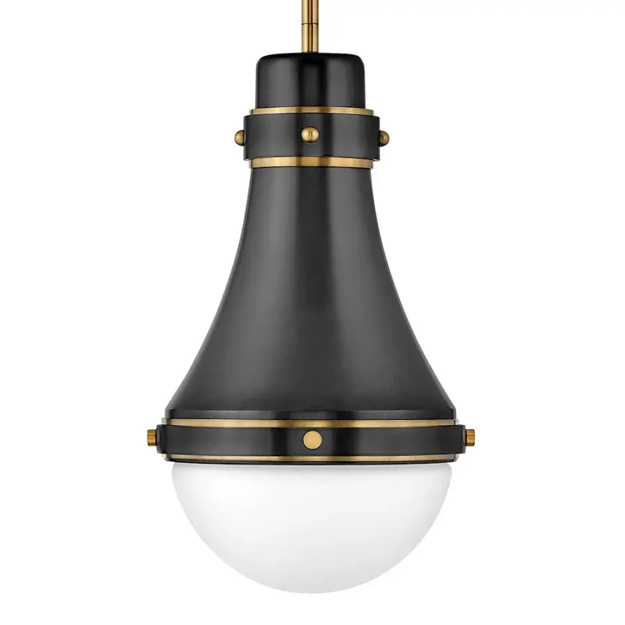 Oliver LED Pendant in Black - Image 3