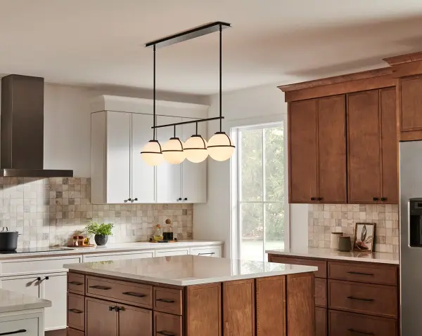 Hollis LED Linear Pendant in Black - Image 4
