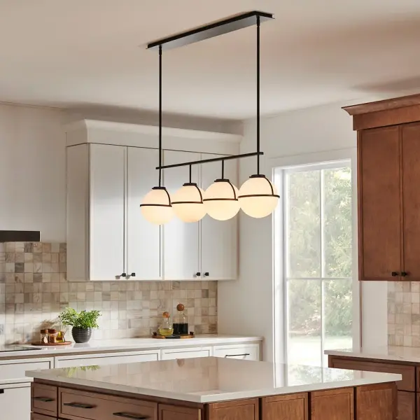 Hollis LED Linear Pendant in Black - Image 5
