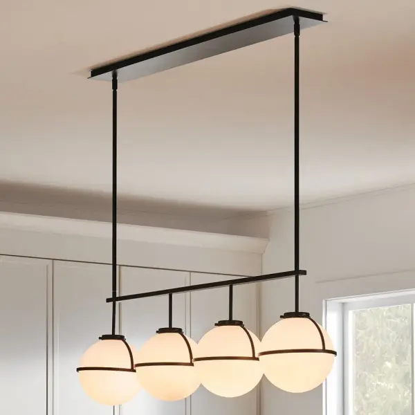 Hollis LED Linear Pendant in Black - Image 6