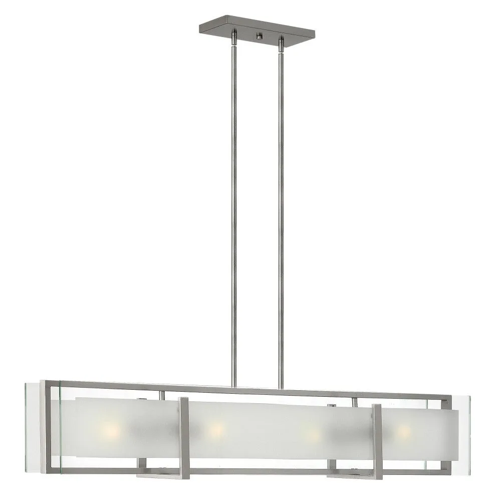 Latitude LED Linear Pendant in Brushed Nickel