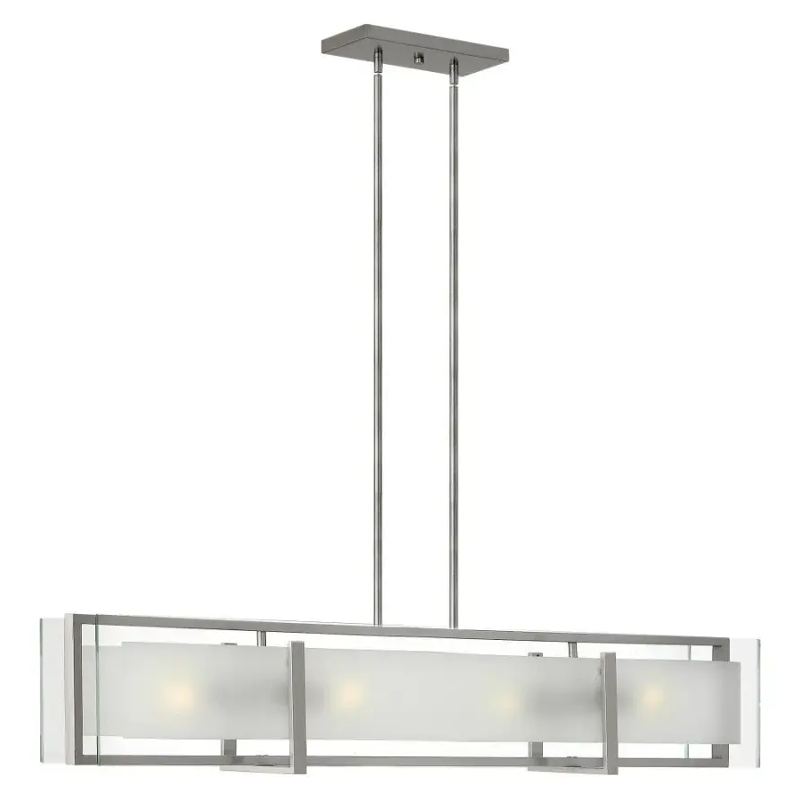Latitude LED Linear Pendant in Brushed Nickel - Image 1