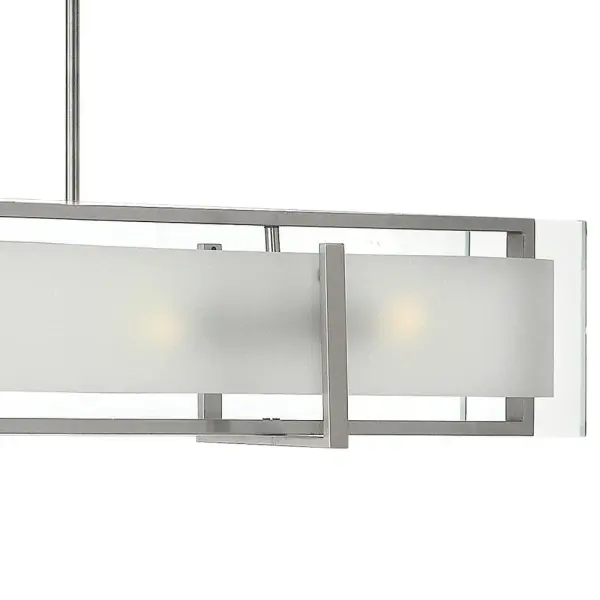 Latitude LED Linear Pendant in Brushed Nickel - Image 3