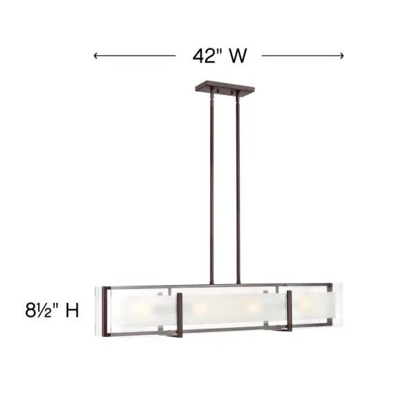 Latitude LED Linear Pendant in Oil Rubbed Bronze - Image 2