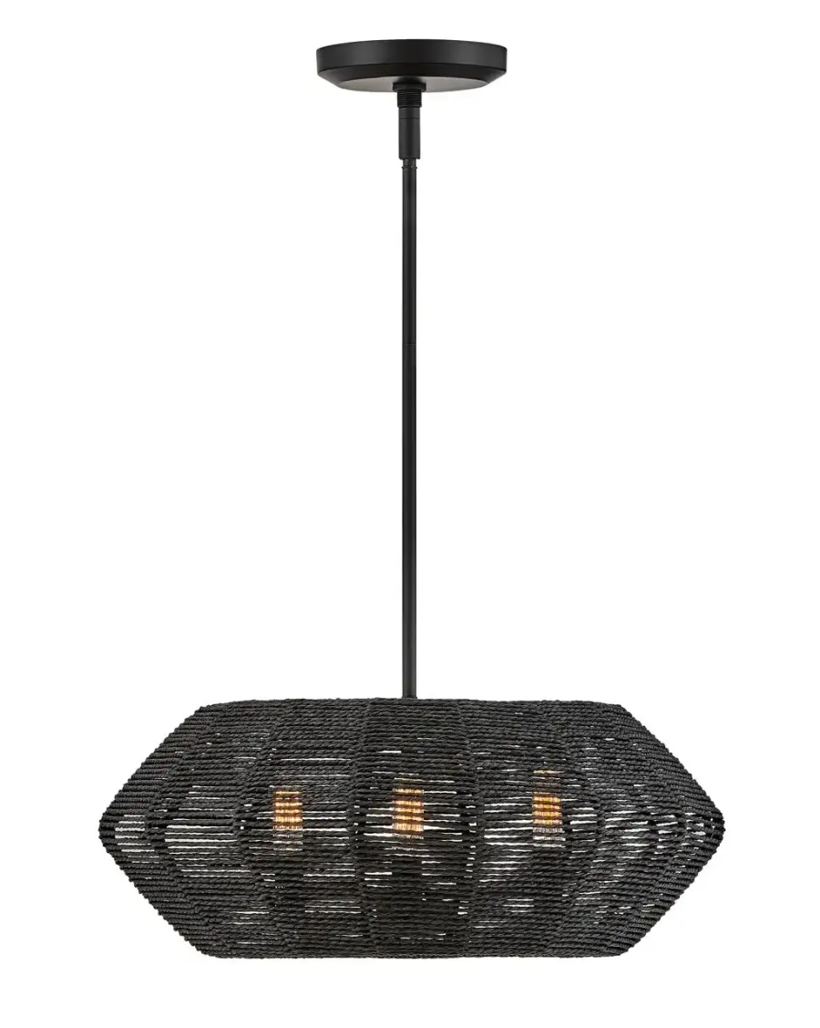Luca LED Chandelier in Black - Image 1