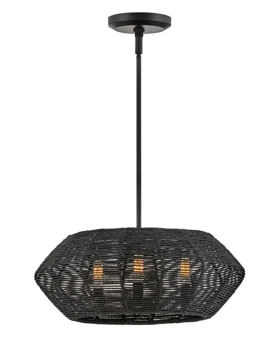 Luca LED Chandelier in Black - Image 2