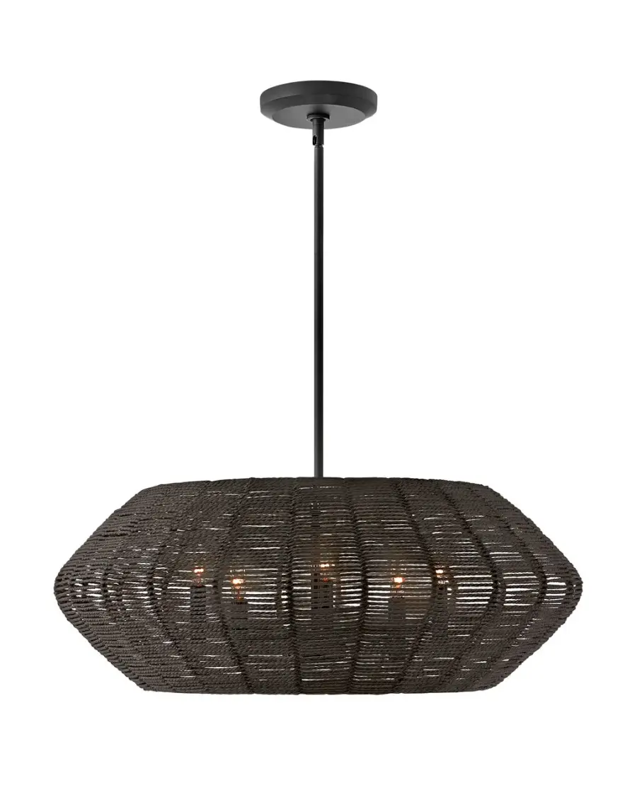 Luca LED Chandelier in Black - Image 1