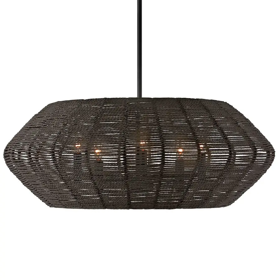 Luca LED Chandelier in Black - Image 2