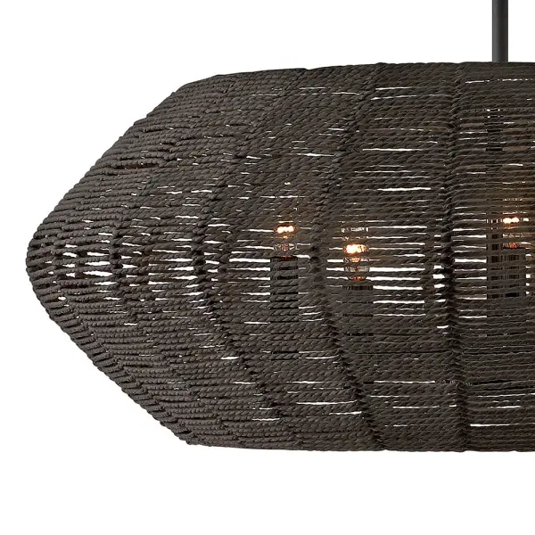 Luca LED Chandelier in Black - Image 3