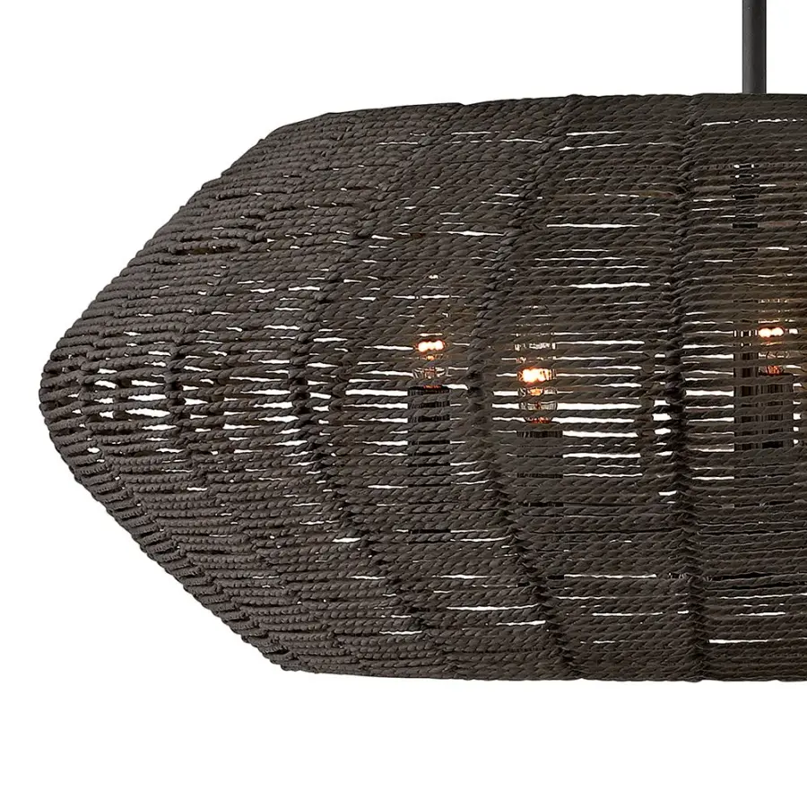 Luca LED Chandelier in Black - Image 3