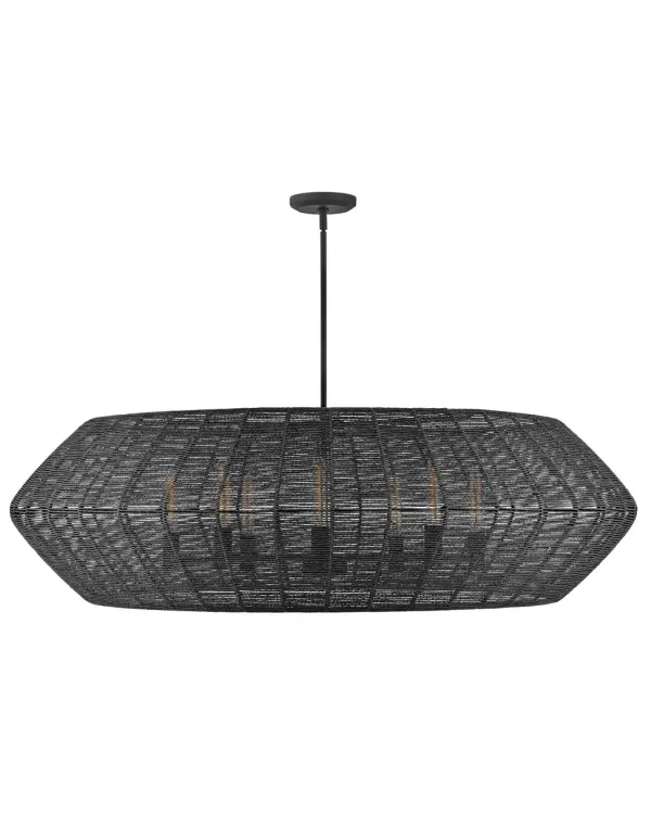 Luca LED Chandelier in Black - Image 3