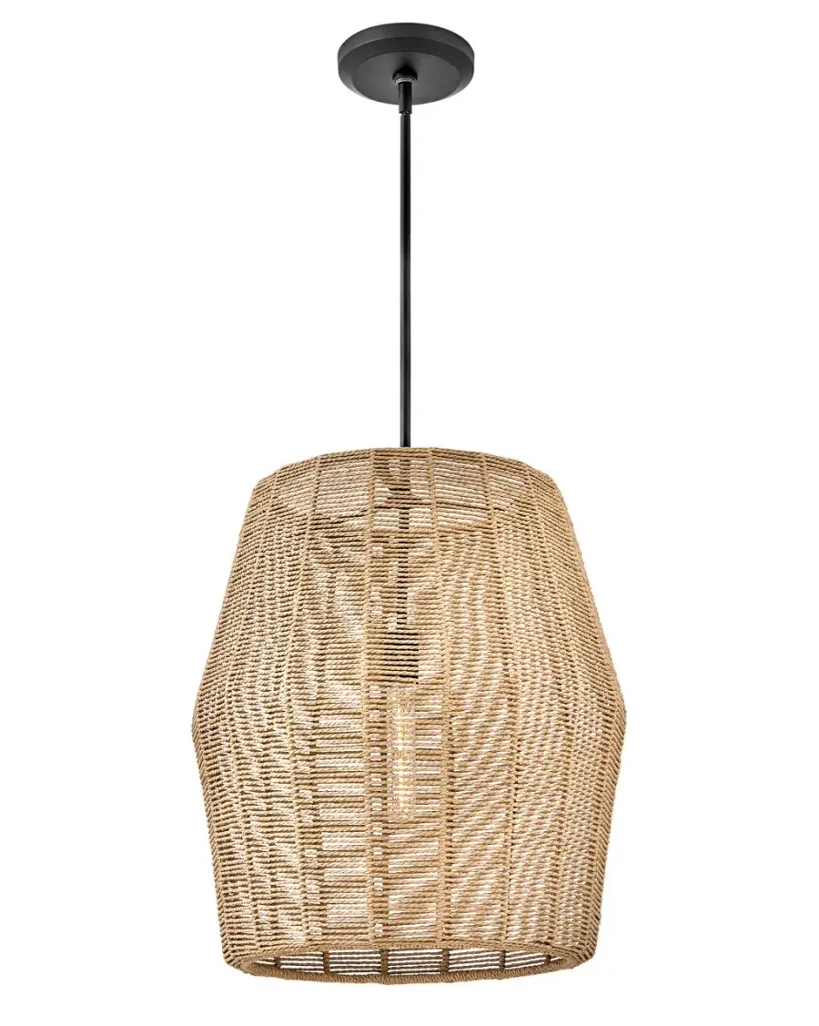 Luca LED Pendant in Black - Image 3