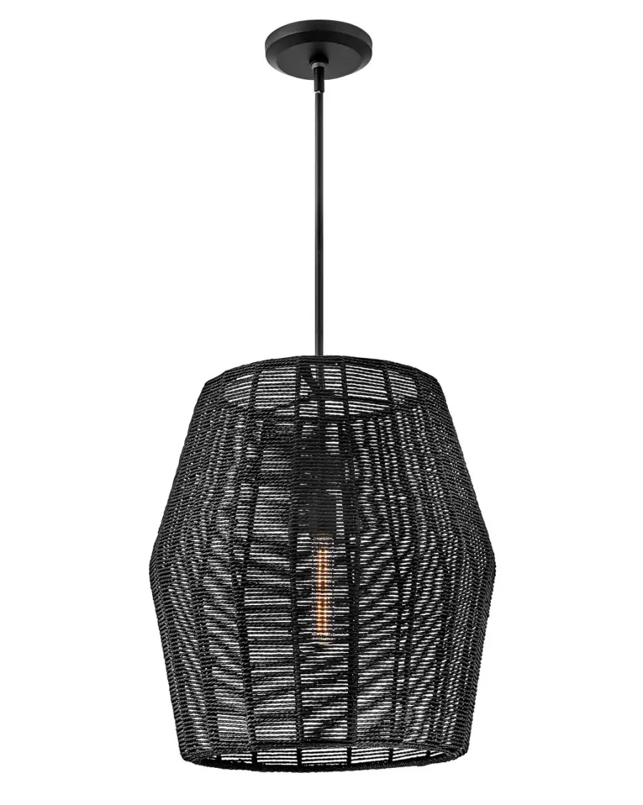 Luca LED Pendant in Black - Image 2