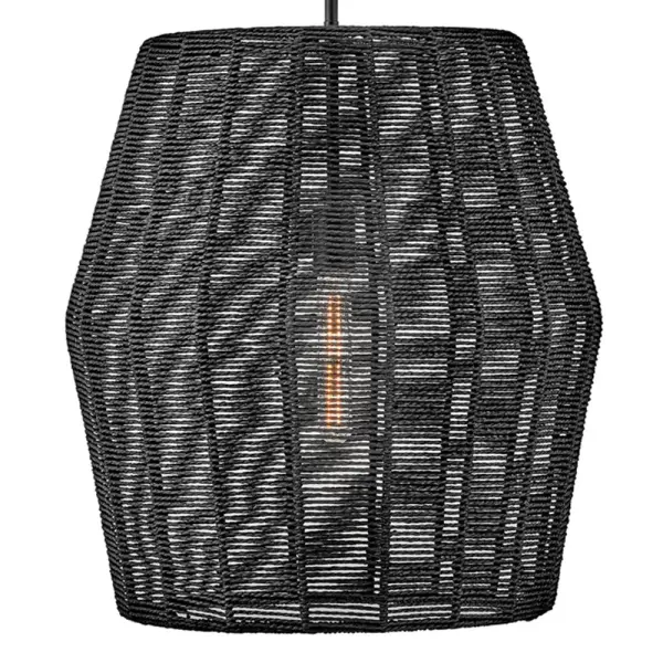 Luca LED Pendant in Black - Image 4