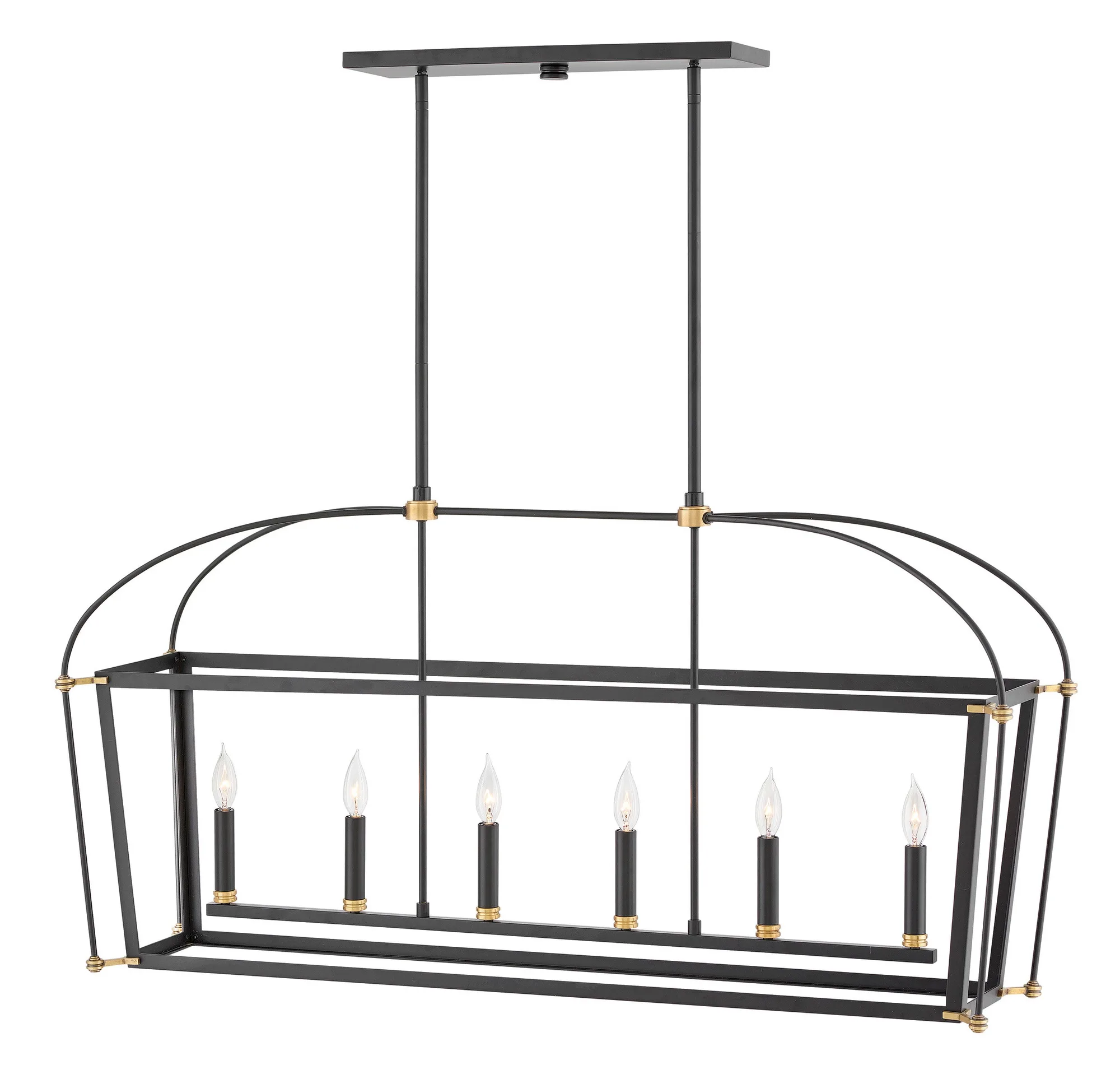 Selby LED Linear Pendant in Black