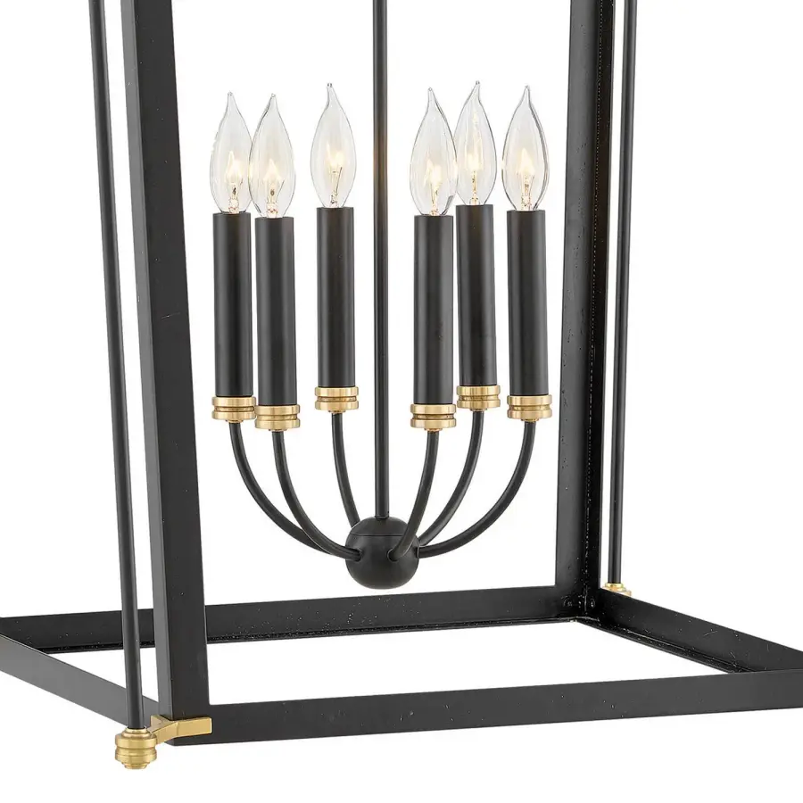 Selby LED Chandelier in Black - Image 1