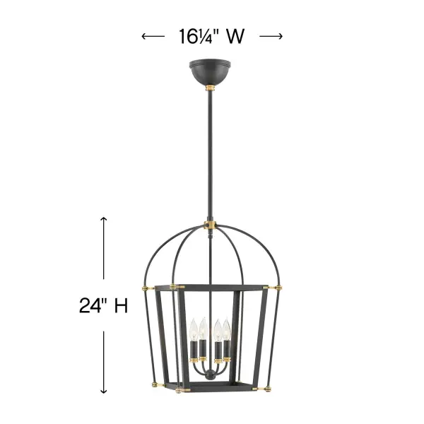 Selby LED Pendant in Black - Image 4