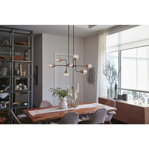Poppy LED Chandelier in Black - Image 5