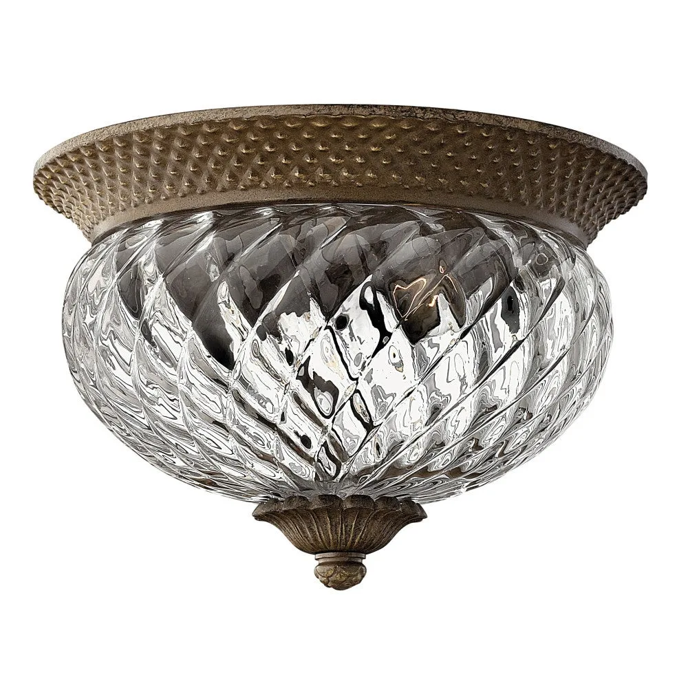 Plantation LED Flush Mount in Pearl Bronze