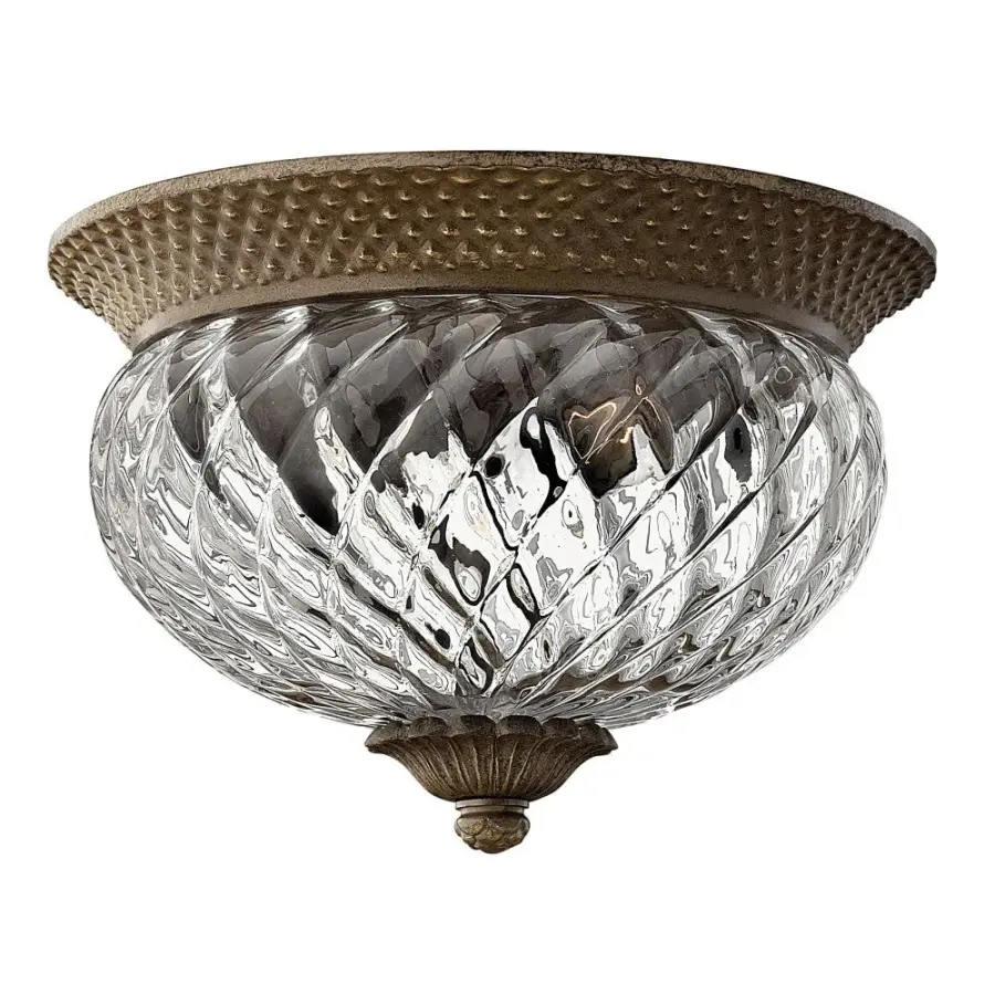 Plantation LED Flush Mount in Pearl Bronze - Image 1