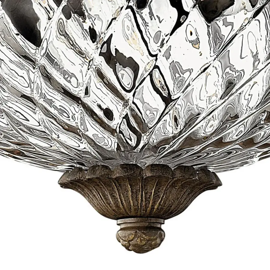 Plantation LED Flush Mount in Pearl Bronze - Image 3