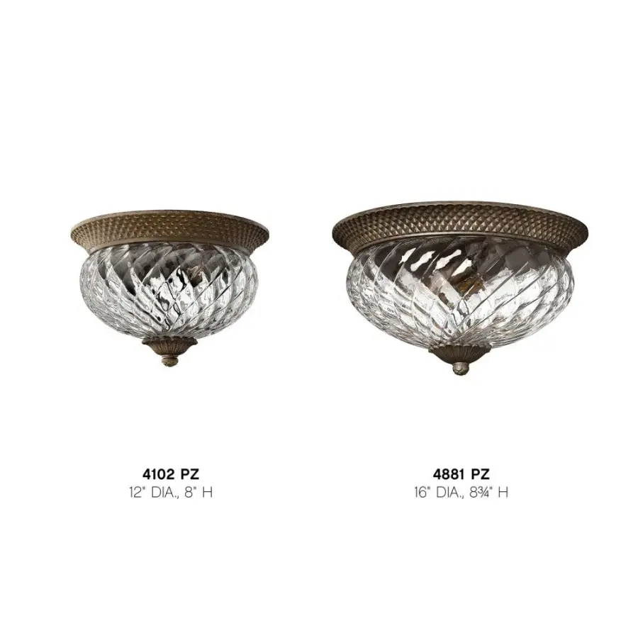 Plantation LED Flush Mount in Pearl Bronze - Image 5