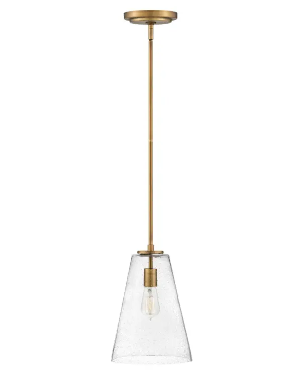 The Vance pendant achieves both timeless and on-trend illumination. The A-line silhouette is classic, while its shade is clearly modern, all presented in multiple finish options.