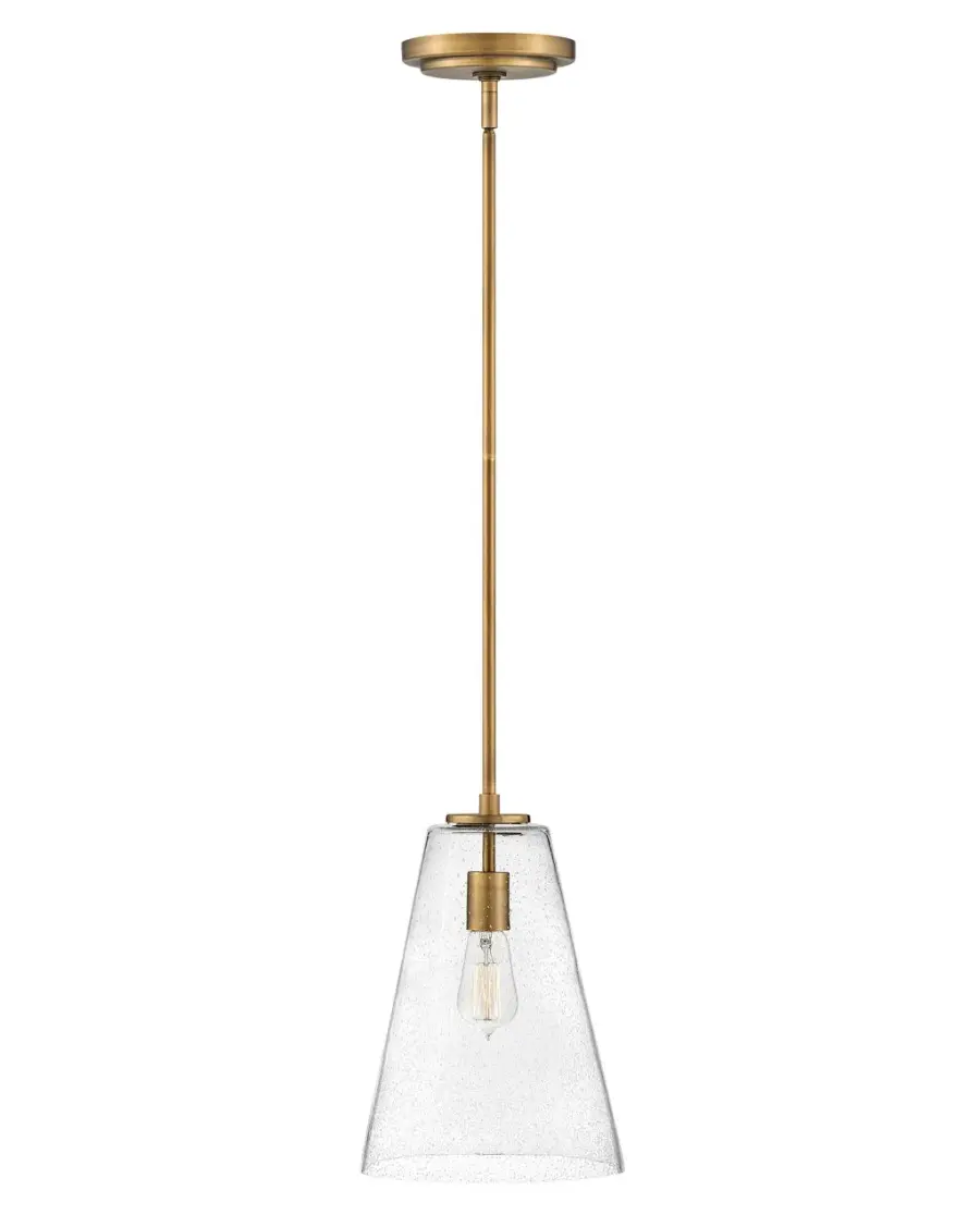 Vance LED Pendant in Heritage Brass - Image 1