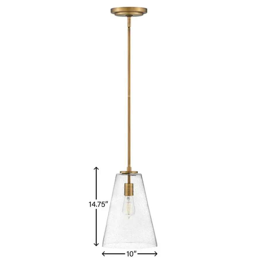 Vance LED Pendant in Heritage Brass - Image 2