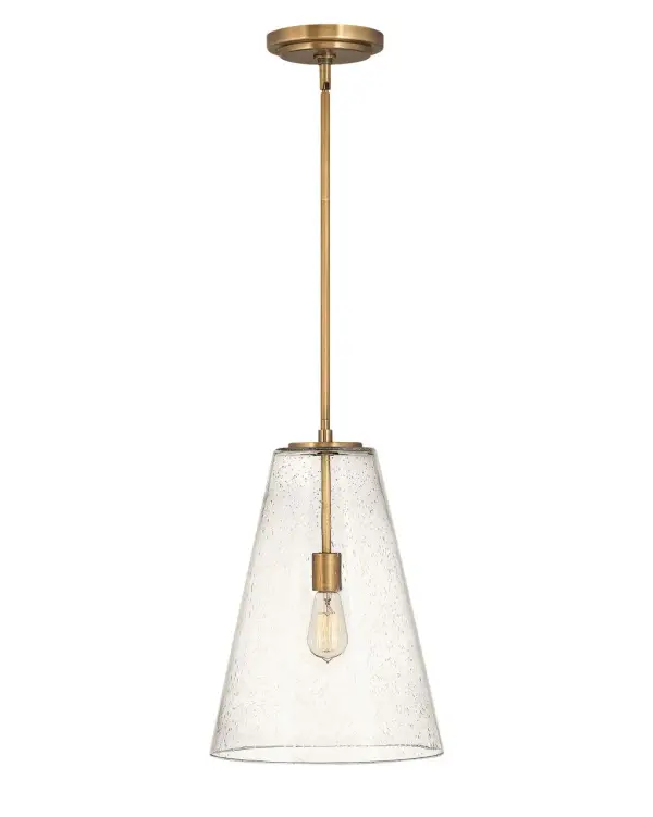 The Vance pendant achieves both timeless and on-trend illumination. The A-line silhouette is classic, while its shade is clearly modern, all presented in multiple finish options.