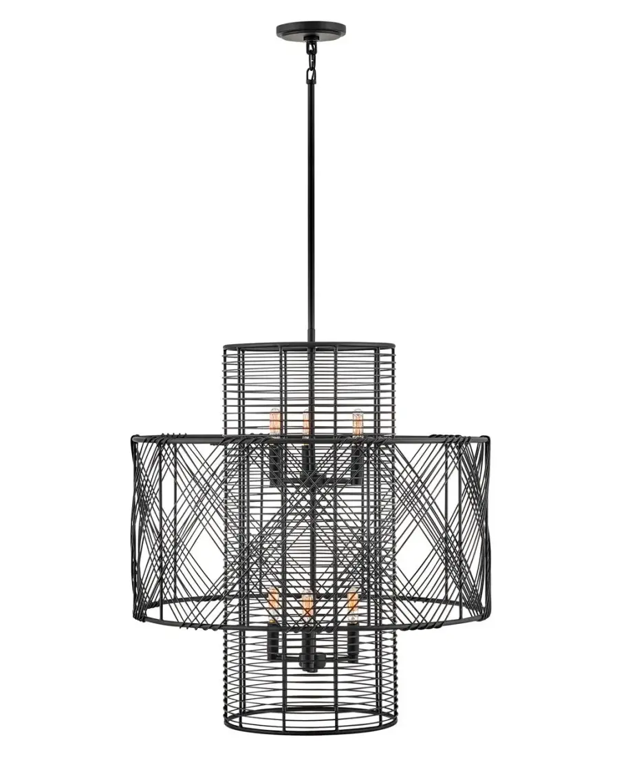 Nikko LED Chandelier in Black - Image 1