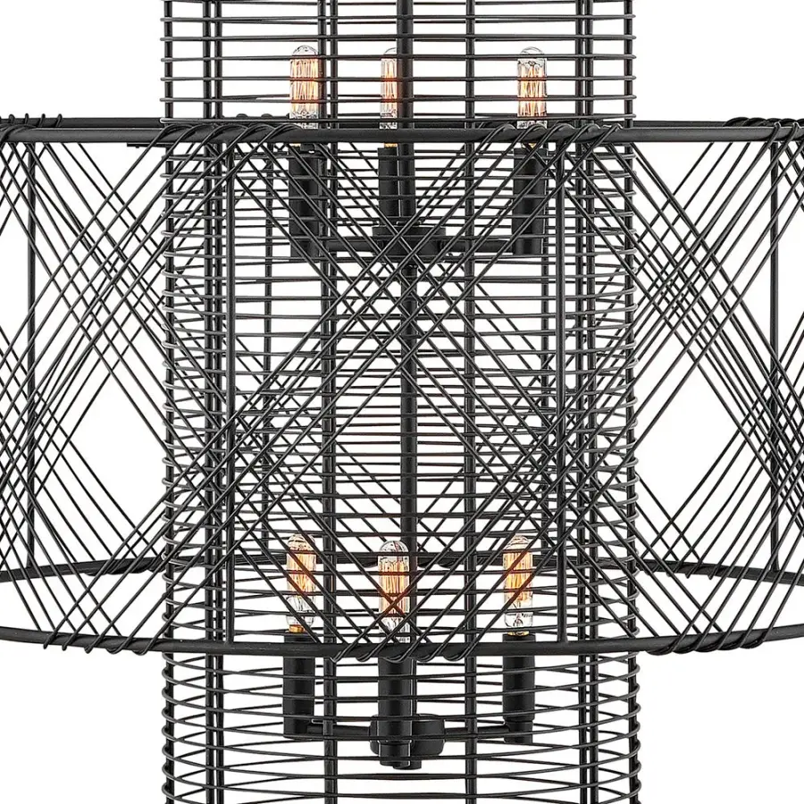 Nikko LED Chandelier in Black - Image 3