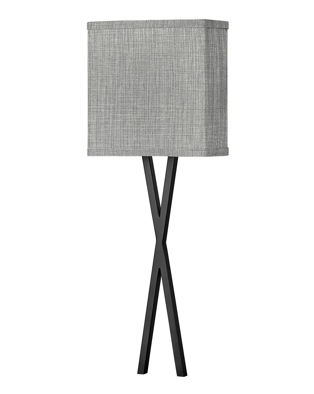 Axis Heathered Gray LED Wall Sconce in Black