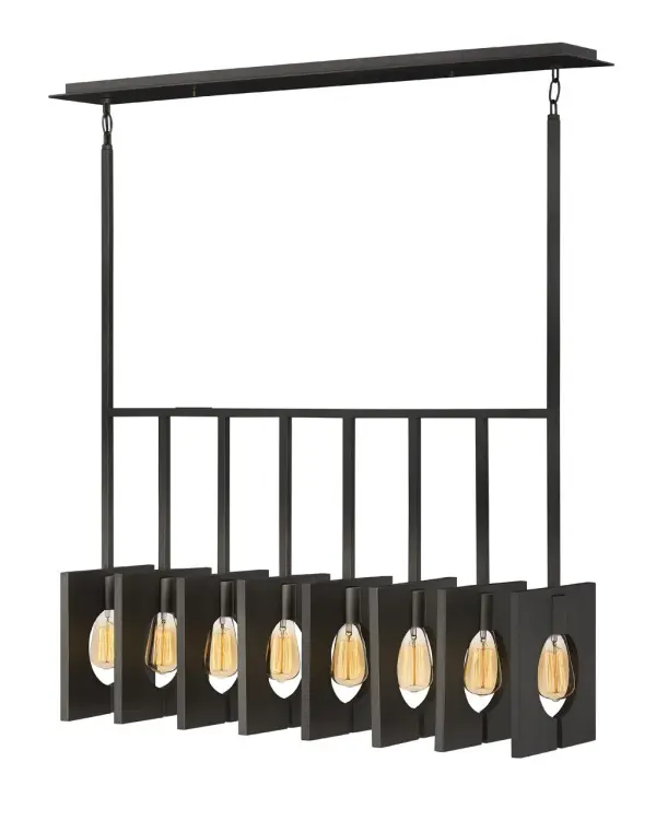 Ludlow LED Linear Pendant in Brushed Graphite - Image 4