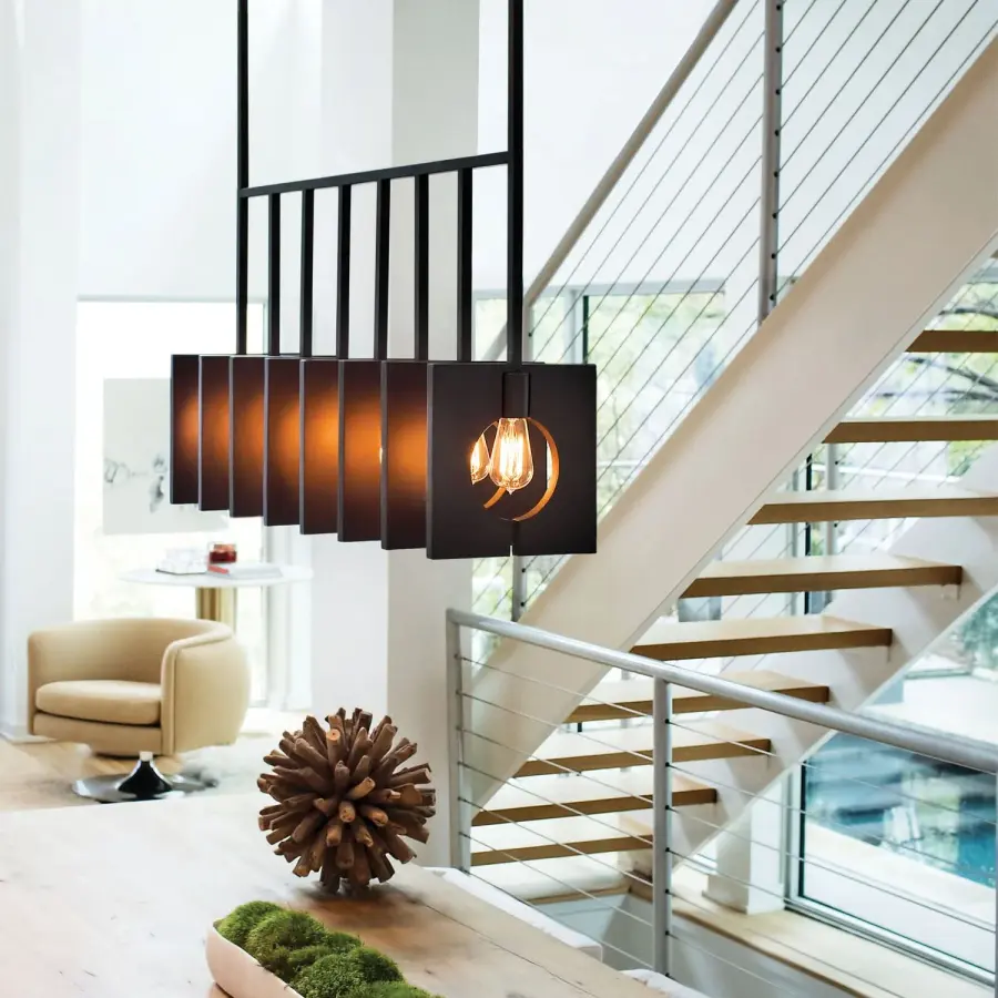 Ludlow LED Linear Pendant in Brushed Graphite - Image 6