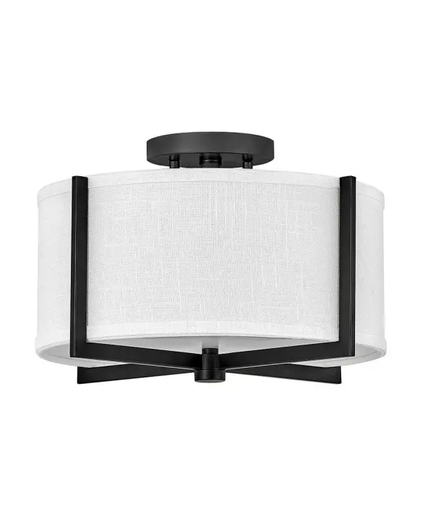 Creativity meets practicality in Axis. Featuring a classic crossed-stem design, its shade comes in Off White Linen or Heather Gray Linen complemented by a Black or Heritage Brass finish.